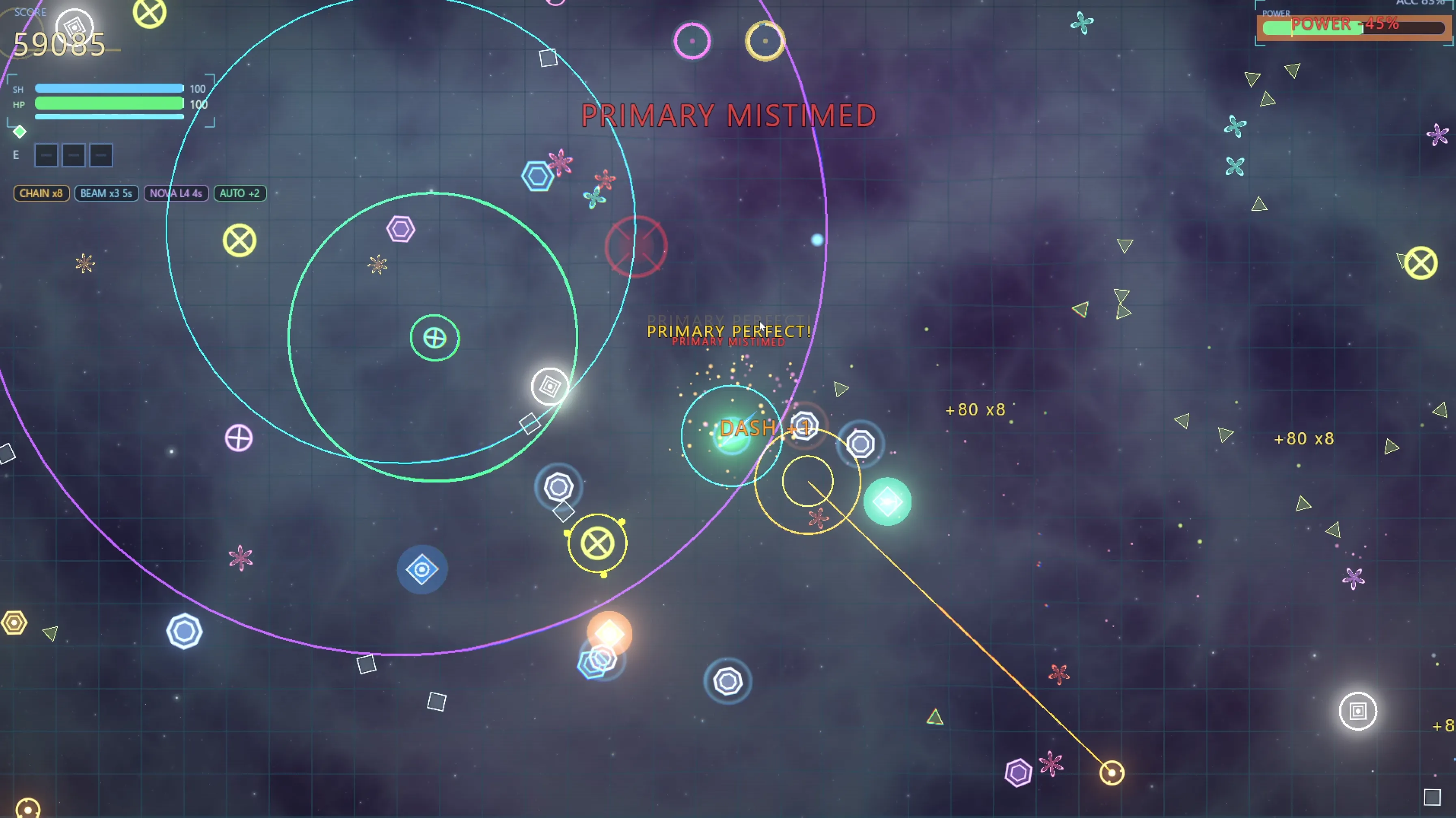 Vectorhythm gameplay